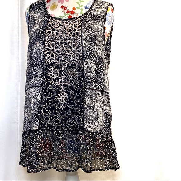 Knox Rose Tops - Knox Rose Peplum Tank Blouse